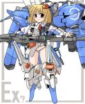  blonde_hair ex-s_gundam gun gundam gundam_sentinel lowres mecha_musume rumia touhou weapon 