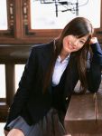  blazer cardigan cosplay photo school_uniform sugimoto_yumi 