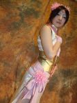  amane chinadress cosplay diao_chan dynasty_warriors flower hair_ribbons qipao 