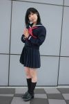  awatsuki_anzu cosplay ichigo_100 photo school_uniform socks toujou_aya 