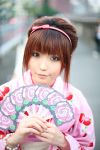  fan hairband kimono shio strawberry_pattern 