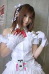  cellphone cosplay gloves hair_ribbons kirishiro_tsukimi tagme_character tagme_series 