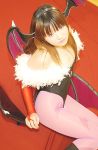  bat_wings cosplay mizuhara_arisa morrigan_aensland pantyhose vampire_(game) 
