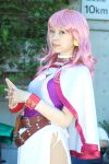  belts cape cosplay kichikuou_rance minato_misa photo pink_hair sill 