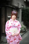  hairband kimono shio strawberry_pattern 