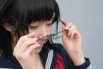  awatsuki_anzu cosplay glasses ichigo_100 photo school_uniform toujou_aya 