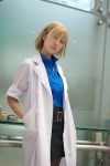  akagi_ritsuko blonde_hair cosplay labcoat manami neon_genesis_evangelion 