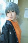  akira cosplay dog_tags photo saya silver_hair togainu_no_chi 