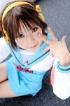  cosplay hair_ribbons hairband kipi-san photo sailor_uniform school_uniform suzumiya_haruhi suzumiya_haruhi_no_yuuutsu 