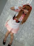  apron asahina_mikuru cosplay hair_ribbons moeka photo suzumiya_haruhi_no_yuuutsu twintails 