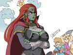  2boys 2girls armor blush bowser bracelet breasts chair chibi crown dark_skin dress earrings ganondorf genderswap genderswap_(mtf) gerudo highres horns jewelry link long_hair super_mario_bros. multiple_boys multiple_girls new_super_mario_bros._u_deluxe open_mouth pointy_ears ponytail princess_zelda redhead shadow shield spiked_bracelet spikes super_crown super_smash_bros. the_legend_of_zelda the_legend_of_zelda:_a_link_between_worlds the_legend_of_zelda:_breath_of_the_wild the_legend_of_zelda:_ocarina_of_time tina_fate 