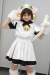  animal_ears apron cat_ears cosplay dejiko di_gi_charat maid maid_uniform paws takatsuki_rimi 
