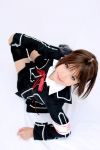  armband boots cosplay kipi-san photo school_uniform thigh-highs vampire_knight yuki_cross zettai_ryouiki 