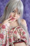  cosplay midriff natsume_maya silver_hair takizawa_kazuya tenjou_tenge 