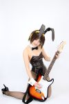   animal_ears rabbit_ears cosplay fishnet_stockings guitar hair_ribbons hairband kipi-san photo suzumiya_haruhi suzumiya_haruhi_no_yuuutsu  