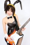   animal_ears rabbit_ears cosplay fishnet_stockings guitar hair_ribbons hairband kipi-san photo suzumiya_haruhi suzumiya_haruhi_no_yuuutsu  