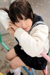  cosplay kipi-san photo school_uniform socks 