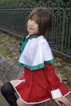  cosplay kanon kipi-san misaka_shiori photo school_uniform shall short_hair thigh-highs 