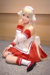  apron blonde_hair chii chobits cosplay kipi-san maid maid_uniform persocom photo socks 