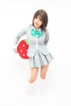 cosplay ichigo_100 kipi-san kneehighs photo school_uniform sotomura_misuzu strawberry_pillow 
