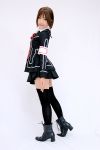  armband boots cosplay kipi-san photo school_uniform short_hair thigh-highs vampire_knight yuki_cross zettai_ryouiki 