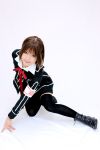  armband boots cosplay kipi-san photo school_uniform thigh-highs vampire_knight yuki_cross zettai_ryouiki 