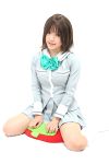  cosplay ichigo_100 kipi-san kneehighs photo school_uniform sotomura_misuzu strawberry_pillow 