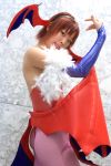  bat_wings cosplay feathers lilith_aensland pantyhose vampire_(game) 