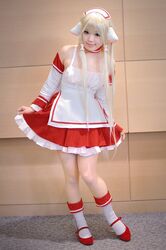  apron chii chobits cosplay kipi-san persocom photo socks waitress waitress_uniform 