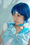  asian bishoujo_senshi_sailor_moon blue_hair chi cosplay mizuno_ami photo sailor_mercury sailor_uniform short_hair 