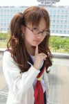  air_gear cardigan cosplay glasses haruki noyamano_ringo photo school_uniform 