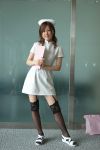  clipboard cosplay garter_belt maron nurse nurse_uniform thigh-highs 