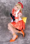  aino_minako bishoujo_senshi_sailor_moon blonde_hair cosplay high_heels mizuhara_arisa sailor_venus 