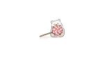  :3 animal animal_focus artist_name black_eyes blush_stickers candy dog fluffy food fuwa_fuwa_dog holding holding_candy holding_food holding_lollipop lollipop looking_at_viewer no_humans original oversized_food shadow simple_background solid_circle_eyes solo swirl_lollipop tongue tongue_out twitter_username white_background 