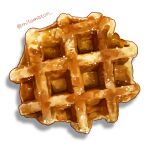  artist_name food food_focus highres mitomaton no_humans original pastry realistic simple_background still_life sweets waffle white_background 