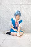  ayanami_rei blue_hair cosplay kanata_(model) neon_genesis_evangelion photo 