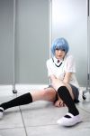  ayanami_rei blue_hair cosplay namada neon_genesis_evangelion photo uwabaki 
