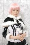  belt bustier cape cosplay lingerie miniskirt namada nightmare_match photo pink_hair 