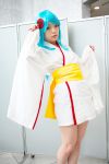  blue_hair cosplay dororon_enma-kun namada photo yukata yukiko_hime 