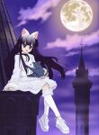  black_cat cat_ears cat_girl hazuki_(tsukuyomi) hazuki_luna nekomimi tsukiyomi_moon_phase 