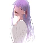  1girl blouse closed_eyes fate/stay_night fate_(series) hair_ribbon heaven&#039;s_feel long_hair matou_sakura older purple_hair red_ribbon ribbon smile solo suzuko_(star8383) 