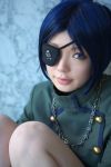  blue_hair chrome_dokuro cosplay eyepatch kateikyoushi_hitman_reborn namada photo 