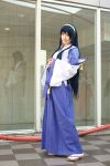  blue_hair cosplay hairband himemiya_chikane kannazuki_no_miko miko photo robes saya 