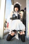  apron cosplay elbow_gloves garter_belt kore_ga_watashi_no_goshujin-sama maid maid_uniform photo sawatari_izumi saya thigh-highs 
