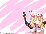  bad_id bc chibi closed_eyes fan folding_fan glint hat highres parasol ribbon ribbons smile touhou umbrella wallpaper yakumo_yukari 