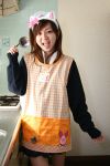  apron cardigan cosplay ladle nekomimi_mode photo pig school_uniform 