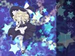  danmaku hair_ribbon hair_ribbons hat kirisame_marisa komomo_riri long_hair ribbon ribbons star stars touhou wallpaper witch witch_hat 