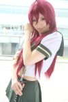  cosplay katana photo redhead sailor_uniform saya school_uniform shakugan_no_shana shana 