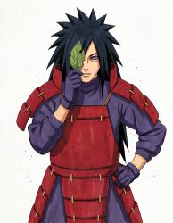  1boy armor artist_name gloves non-web_source original rinnegan solo turtleneck uchiha_madara 