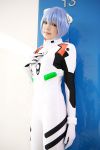  ayanami_rei blue_hair cosplay namada neon_genesis_evangelion photo plugsuit red_eyes 